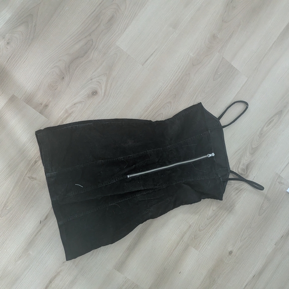 H&M Black Corduroy Mini Dress - Picture 3 of 4